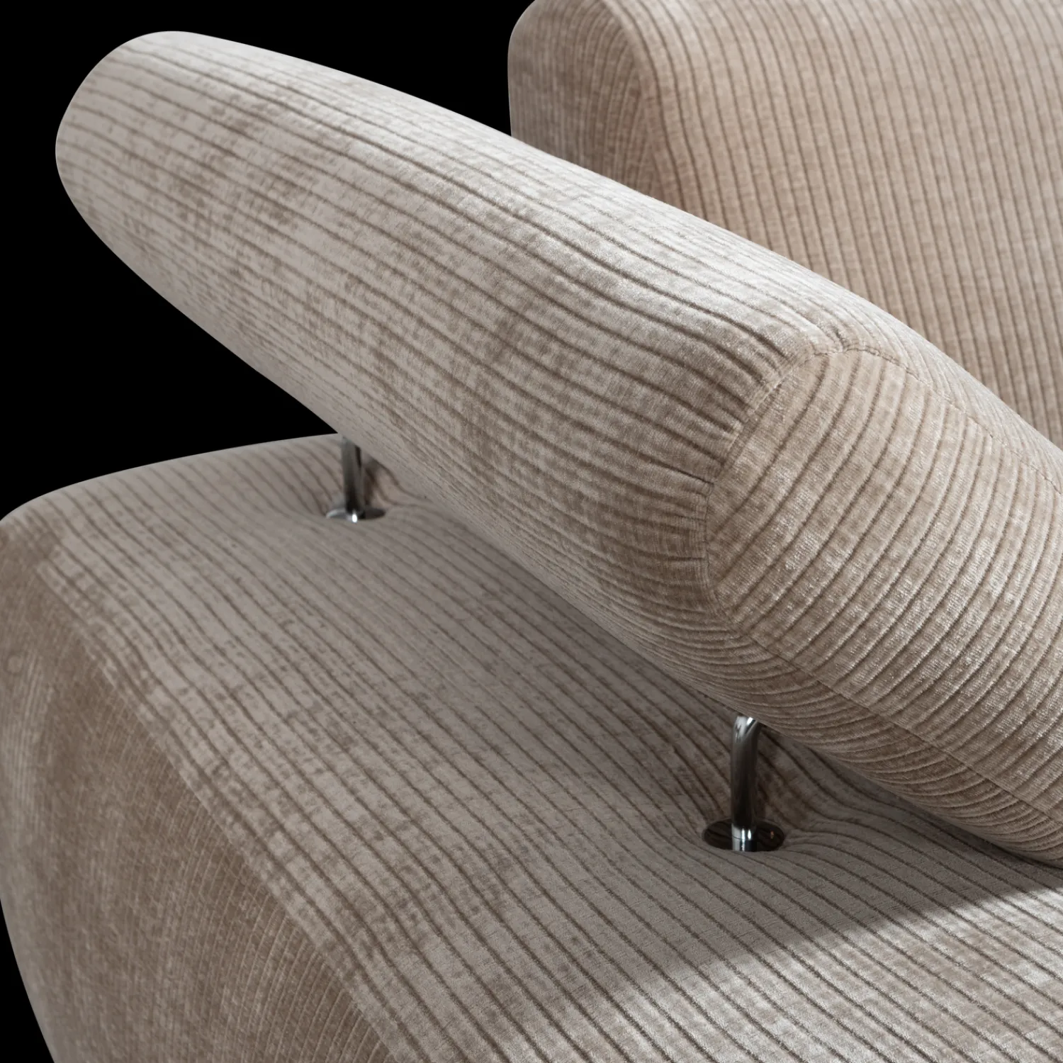 Elementenbanken-WOOOD Mojo Rib Chaise Longue Dark Sand