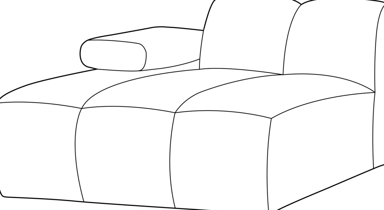 Elementenbanken-WOOOD Mojo Rib Chaise Longue Dark Sand