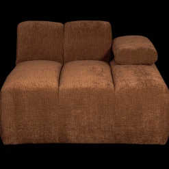 Elementenbanken-WOOOD Mojo Rib Chaise Longue Rust Brown Melange