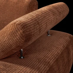 Elementenbanken-WOOOD Mojo Rib Chaise Longue Rust Brown Melange