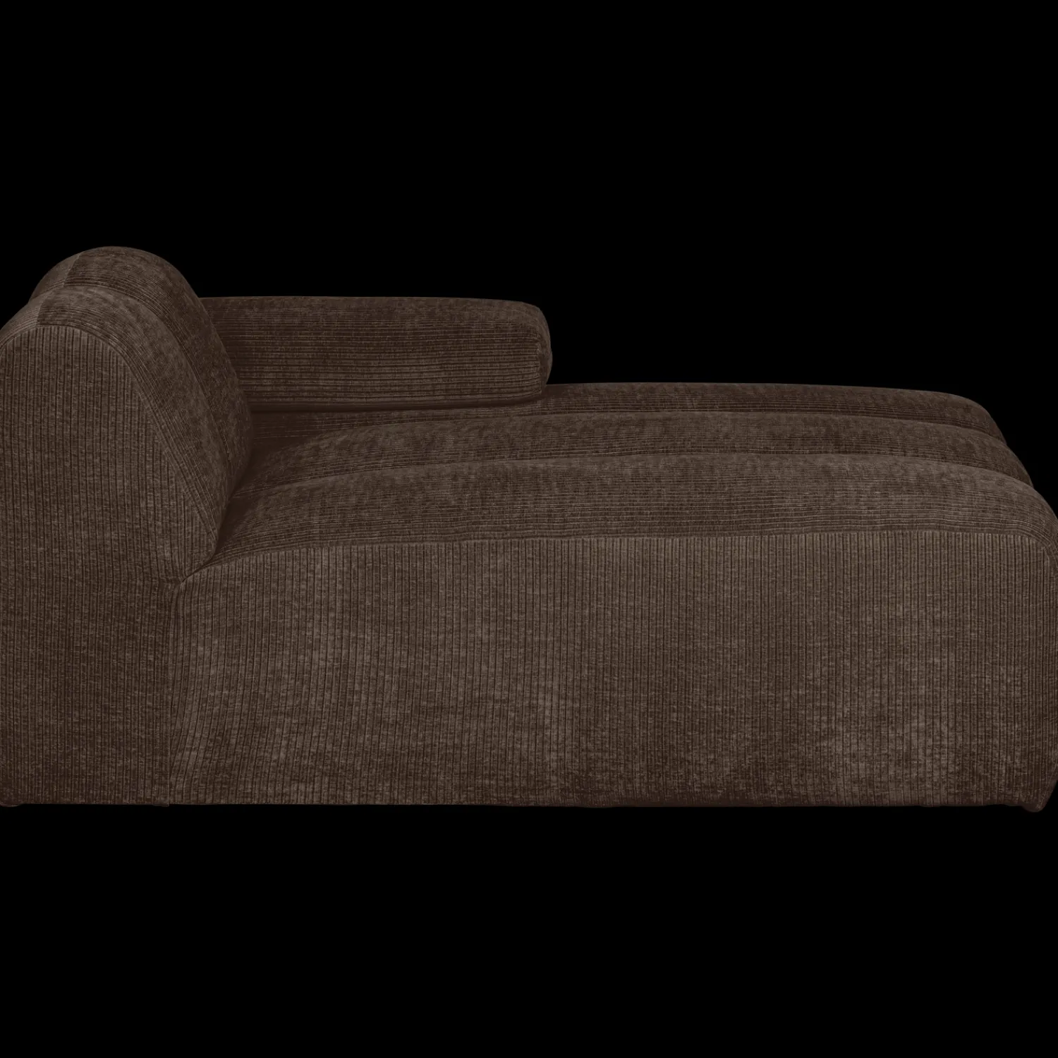 Elementenbanken-WOOOD Mojo Rib Chaise Longue Brown