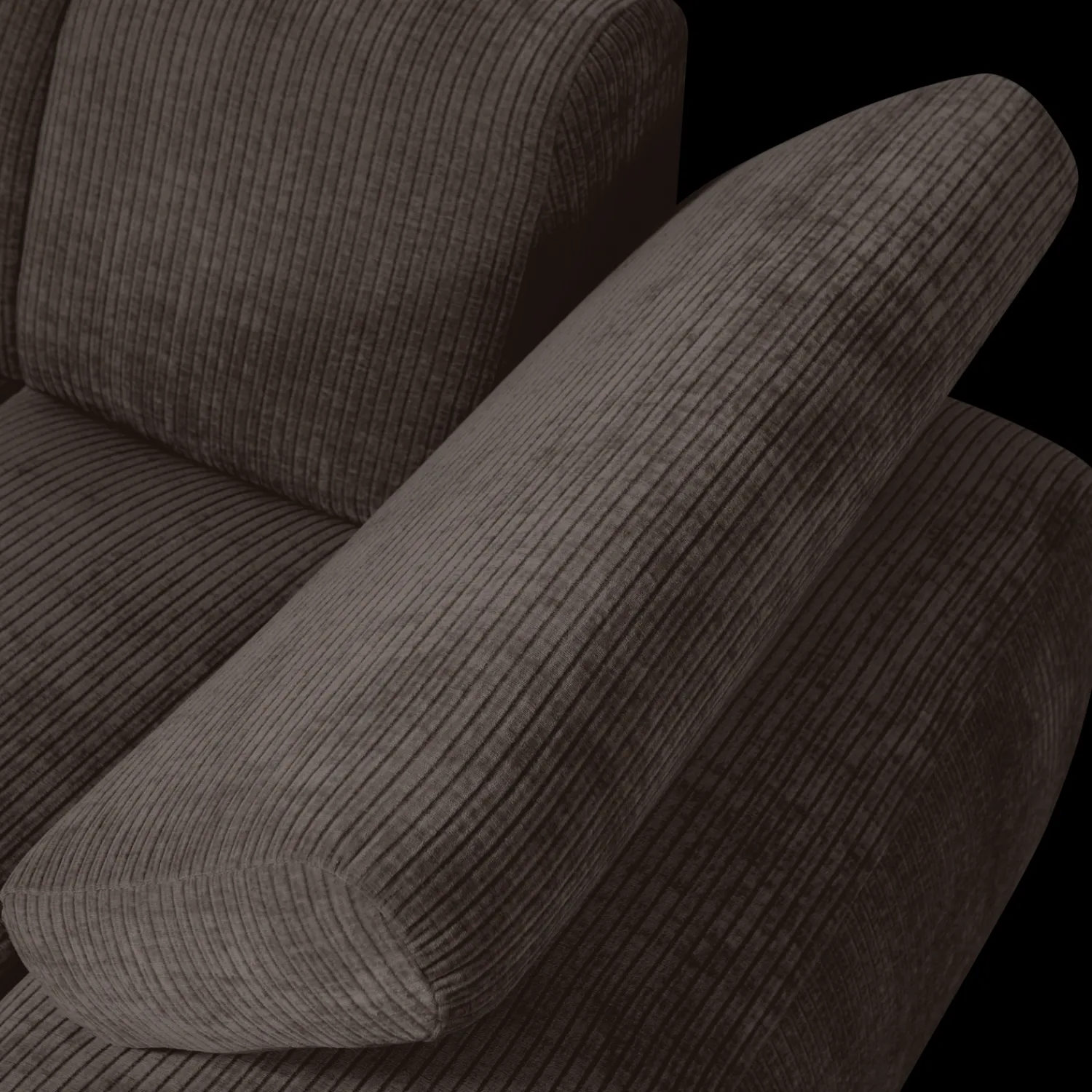 Elementenbanken-WOOOD Mojo Rib Chaise Longue Brown