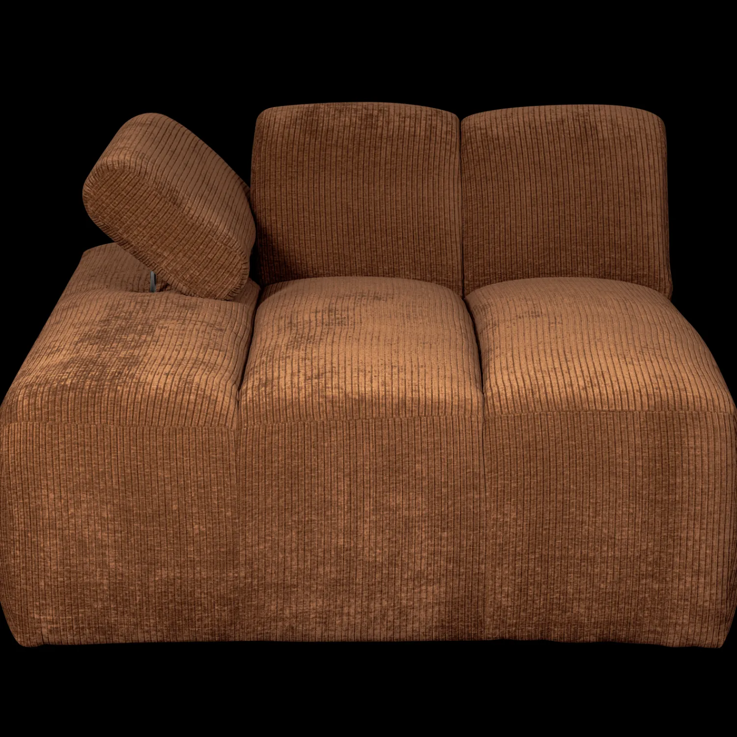 Elementenbanken-WOOOD Mojo Rib Chaise Longue Rust Brown