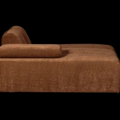 Elementenbanken-WOOOD Mojo Rib Chaise Longue Rust Brown