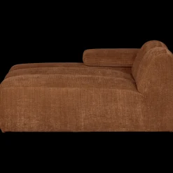 Elementenbanken-WOOOD Mojo Rib Chaise Longue Rust Brown