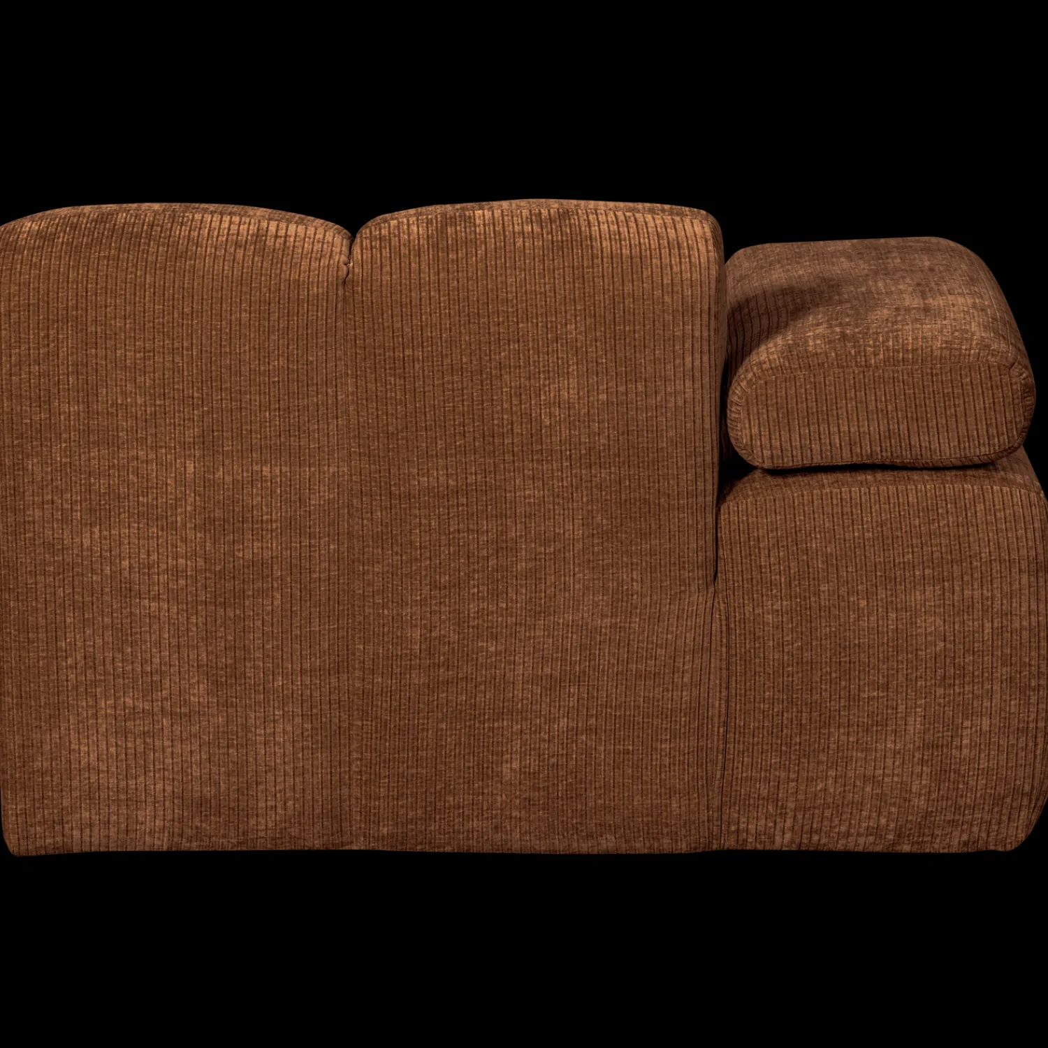 Elementenbanken-WOOOD Mojo Rib Chaise Longue Rust Brown