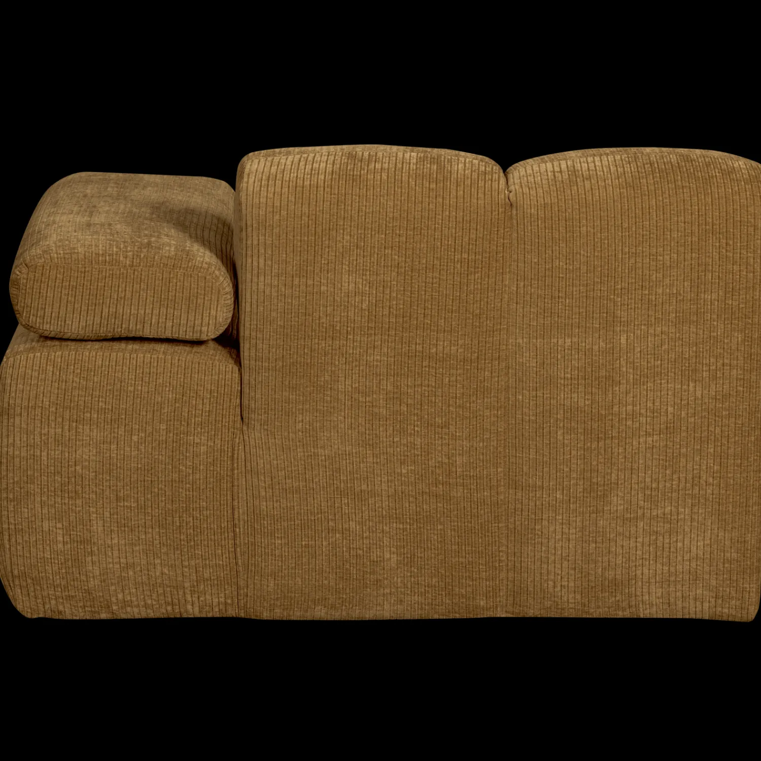 Elementenbanken-WOOOD Mojo Rib Chaise Longue Honey Yellow