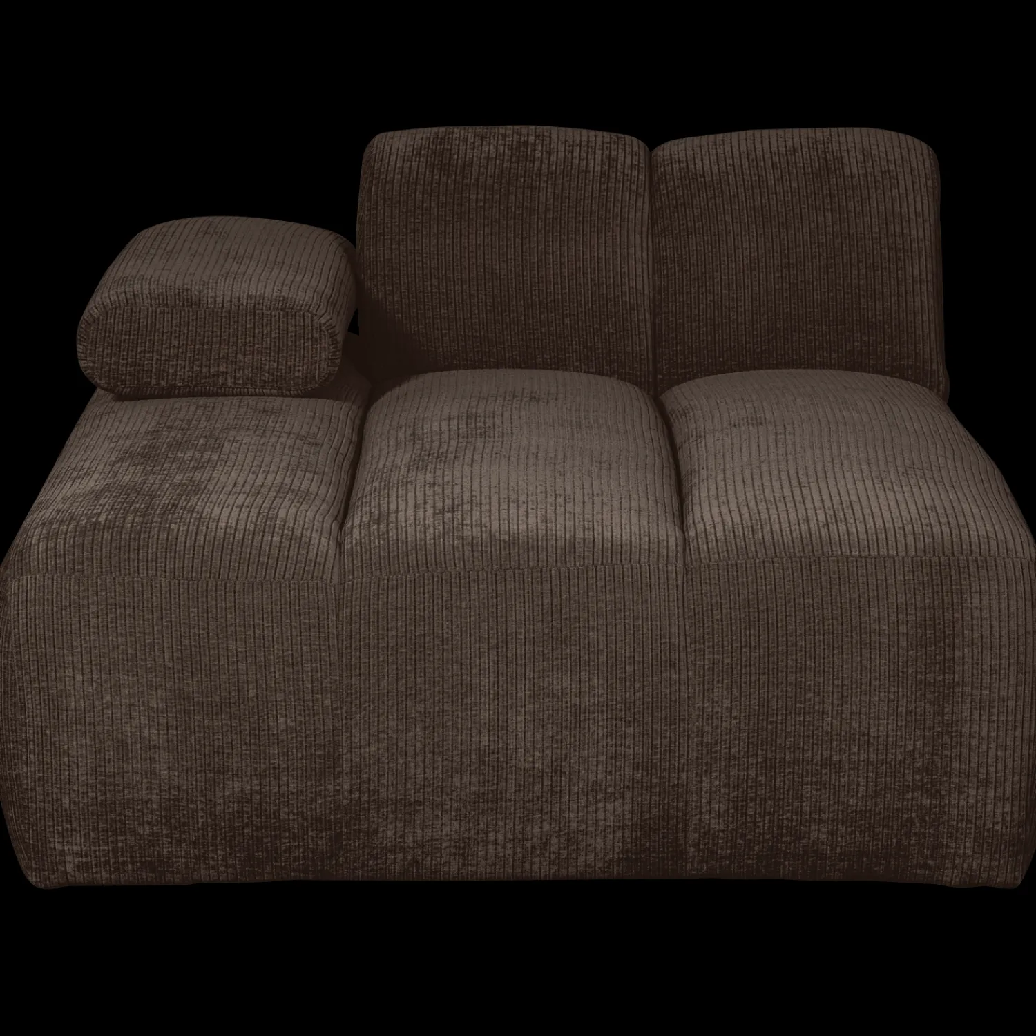 Elementenbanken-WOOOD Mojo Rib Chaise Longue Brown