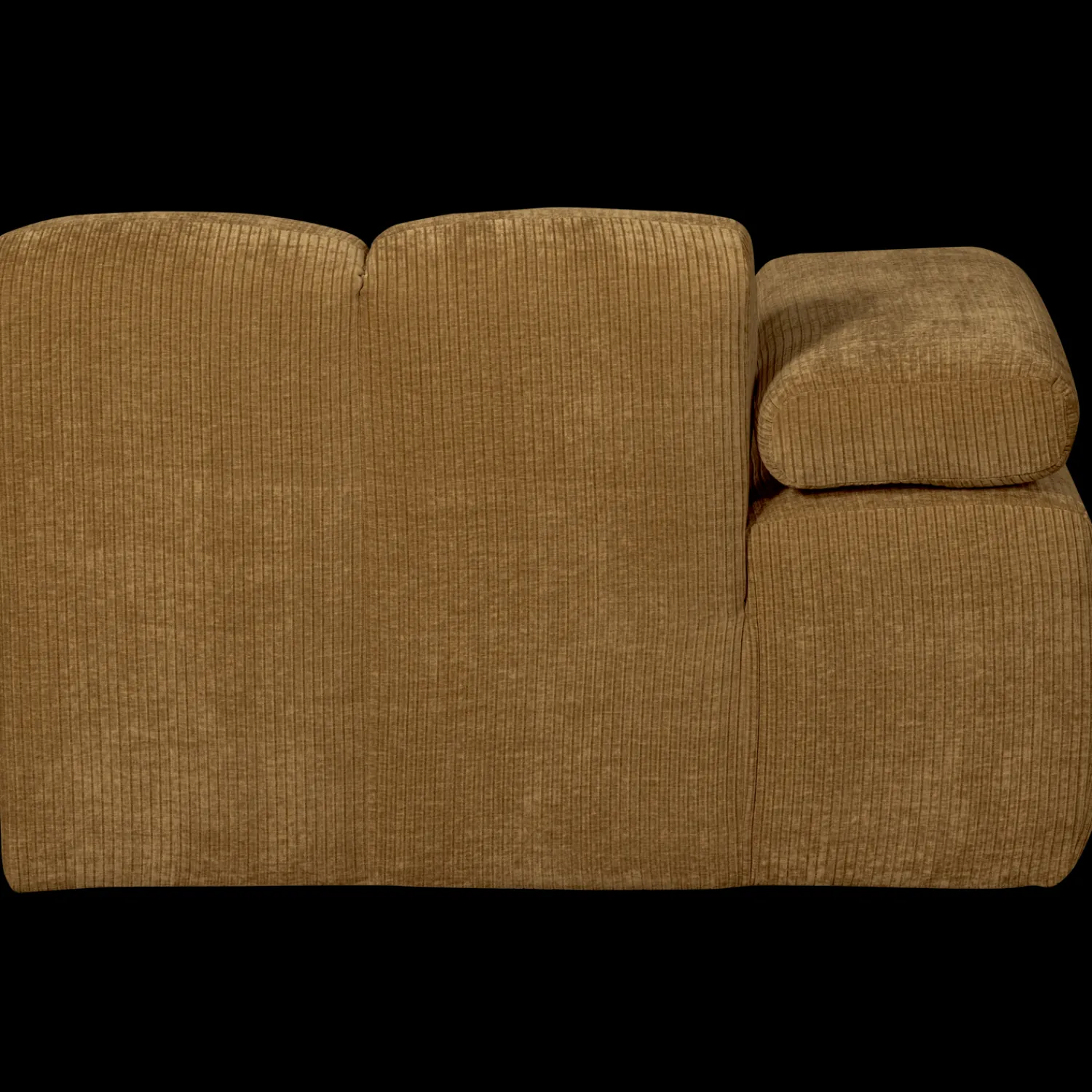 Elementenbanken-WOOOD Mojo Rib Chaise Longue Honey Yellow