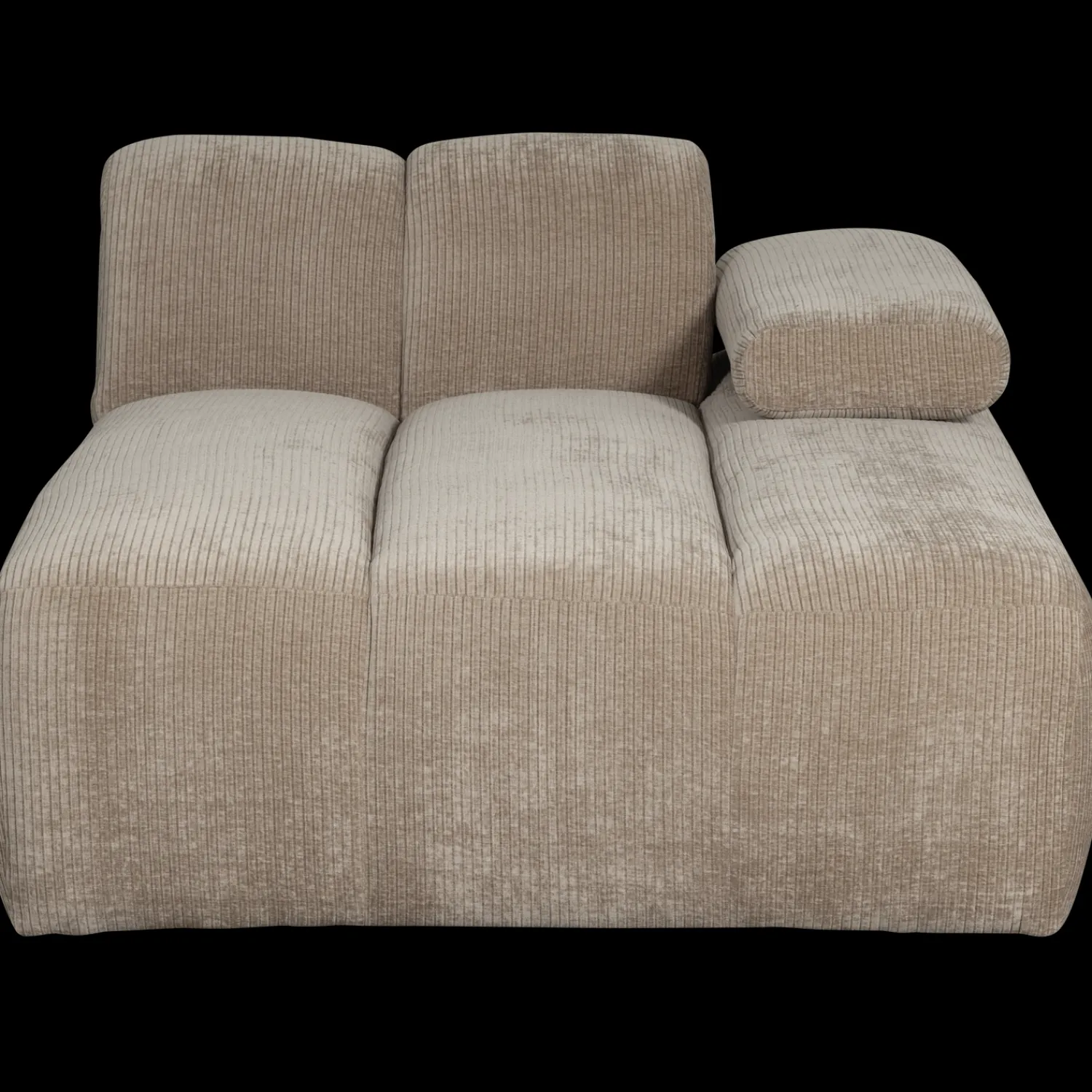 Elementenbanken-WOOOD Mojo Rib Chaise Longue Dark Sand