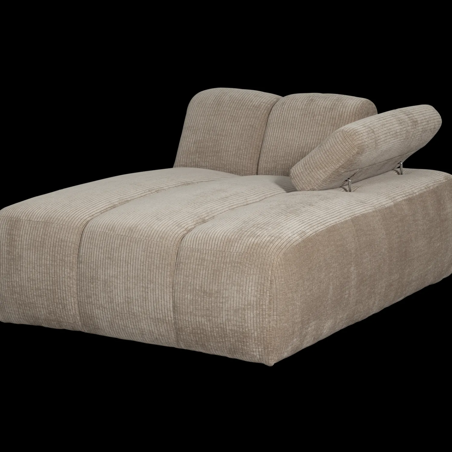 Elementenbanken-WOOOD Mojo Rib Chaise Longue Dark Sand