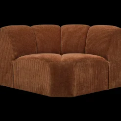 Elementenbanken-WOOOD Mojo Rib Hoek Elementenbank Rust Brown