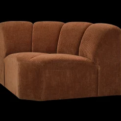 Elementenbanken-WOOOD Mojo Rib Hoek Elementenbank Rust Brown