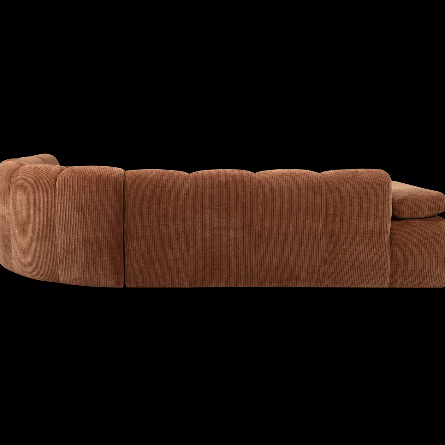 Hoekbanken-WOOOD Mojo Rib Hoekbank Rust Brown