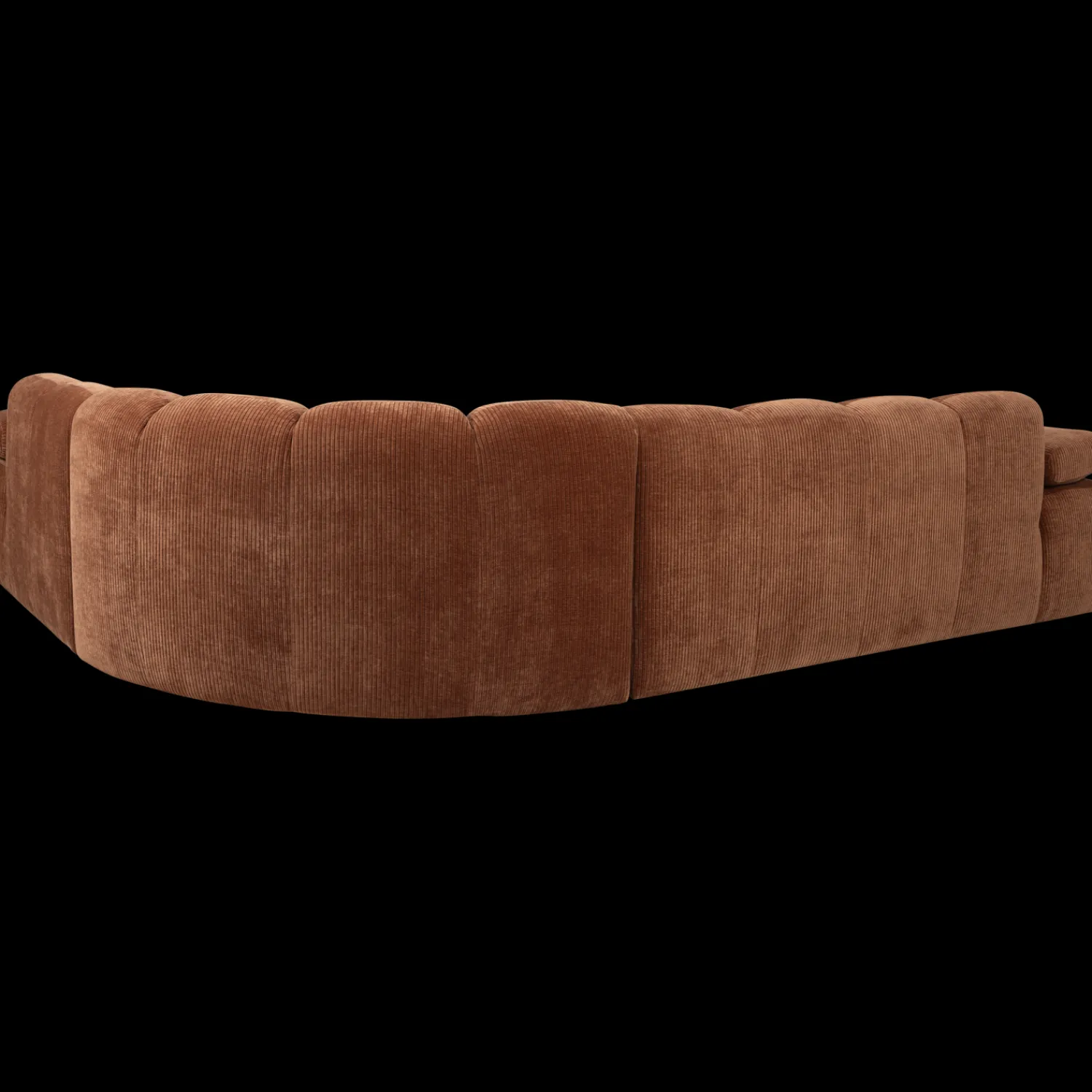 Hoekbanken-WOOOD Mojo Rib Hoekbank Rust Brown