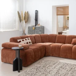 Hoekbanken-WOOOD Mojo Rib Hoekbank Rust Brown