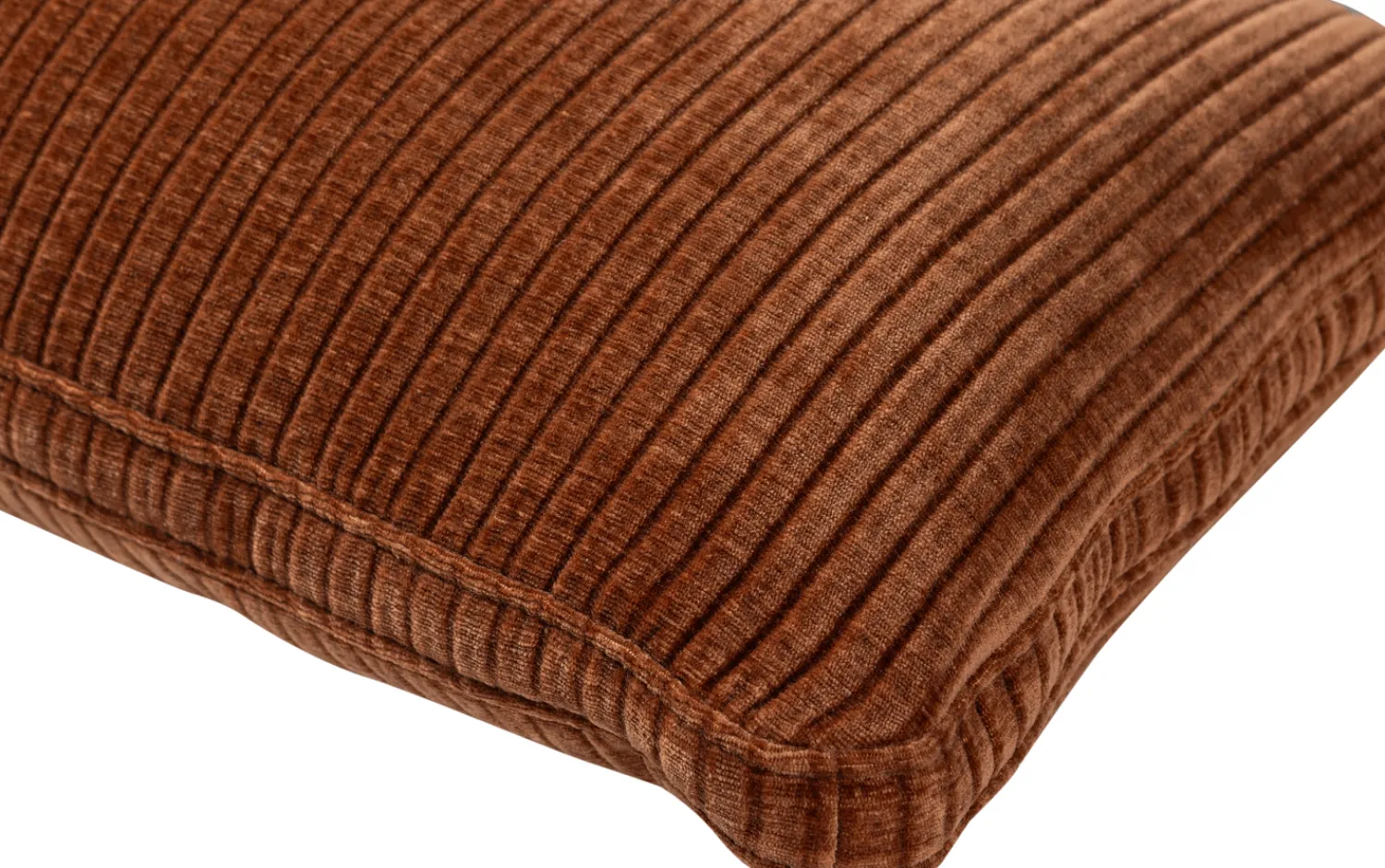 Sierkussens & Plaids-WOOOD Mojo Rib Sierkussen Rust Brown