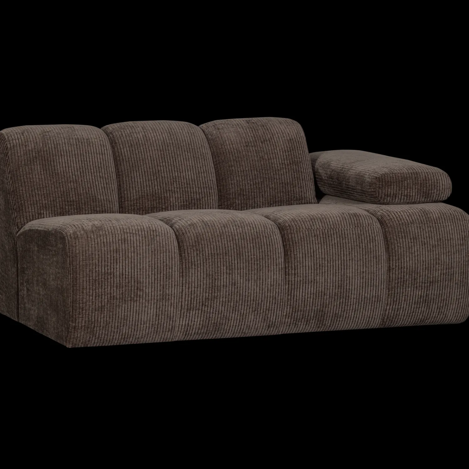 Zitbanken-WOOOD Mojo Rib Zitbank Brown
