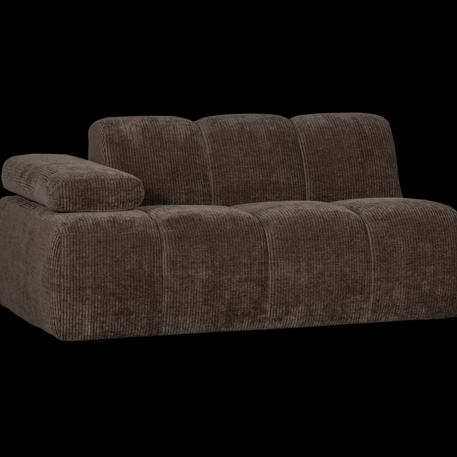 Zitbanken-WOOOD Mojo Rib Zitbank Brown