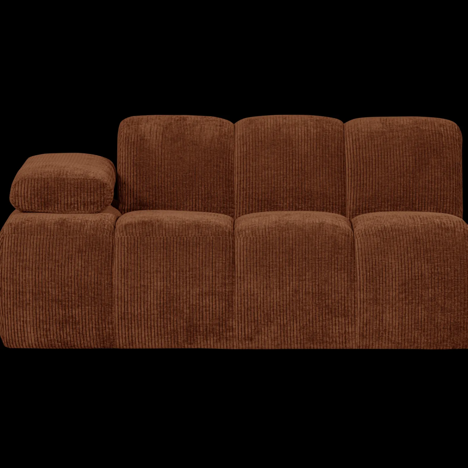 Zitbanken-WOOOD Mojo Rib Zitbank Rust Brown