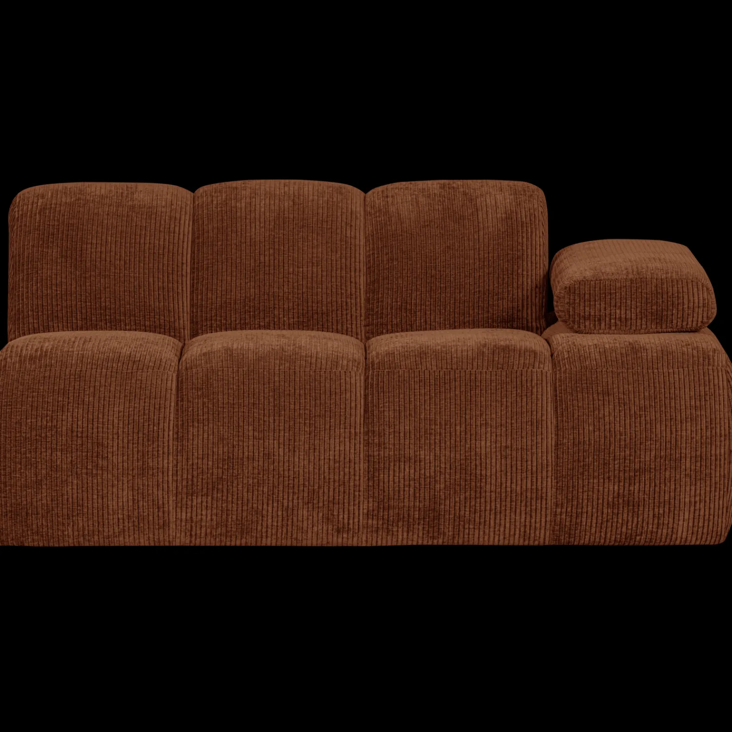Zitbanken-WOOOD Mojo Rib Zitbank Rust Brown
