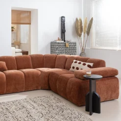 Zitbanken-WOOOD Mojo Rib 2-Zitsbank Rust Brown