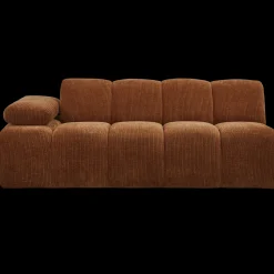 Zitbanken-WOOOD Mojo Rib 2-Zitsbank Rust Brown