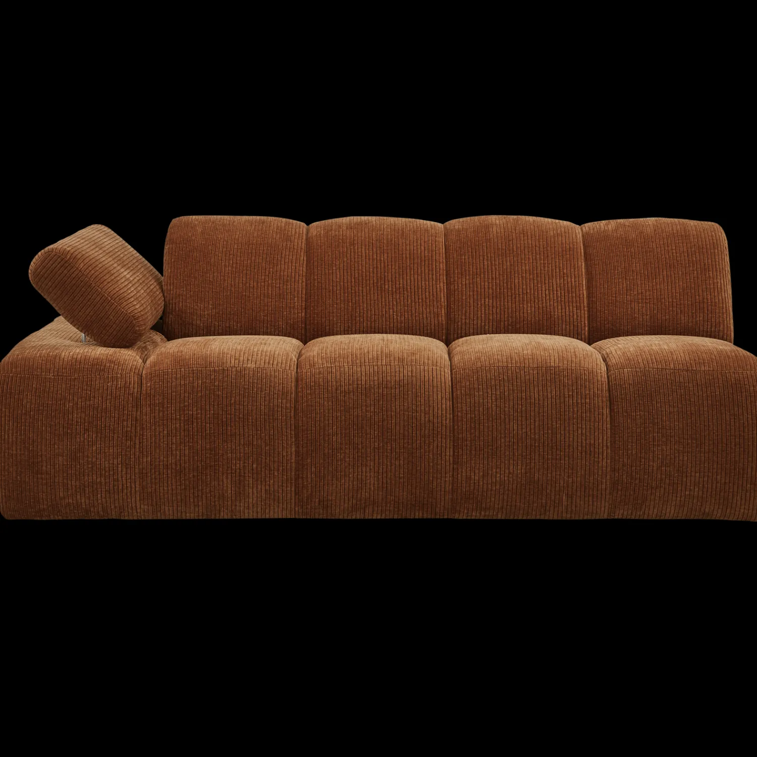 Zitbanken-WOOOD Mojo Rib 2-Zitsbank Rust Brown