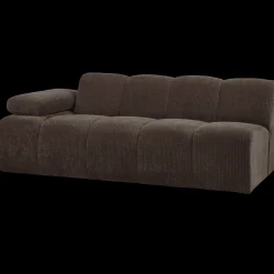 Zitbanken-WOOOD Mojo Rib 2-Zitsbank Brown