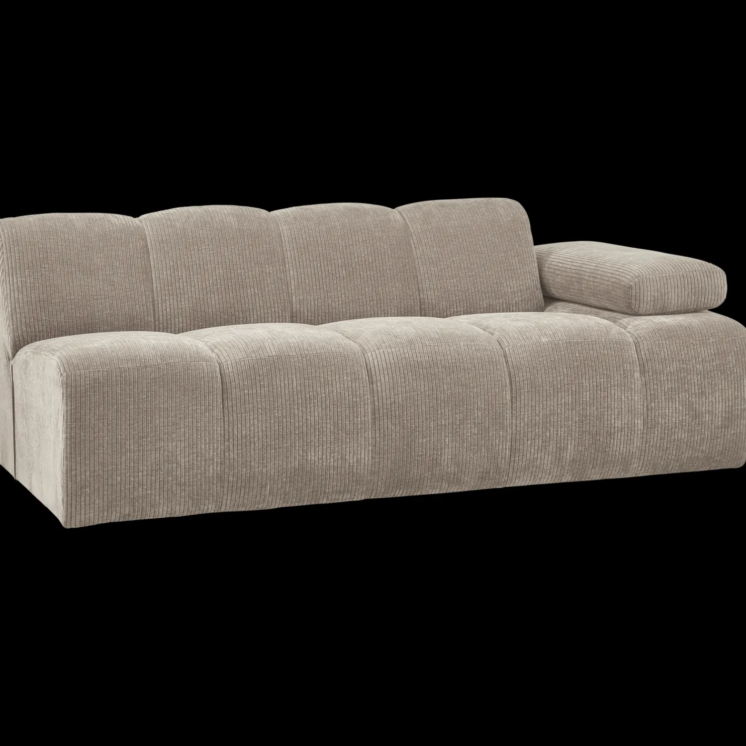 Zitbanken-WOOOD Mojo Rib 2-Zitsbank Dark Sand