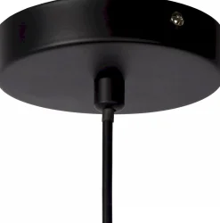 Hanglampen|Hanglampen-Lucide Moloko Hanglamp Okergeel, Bruin