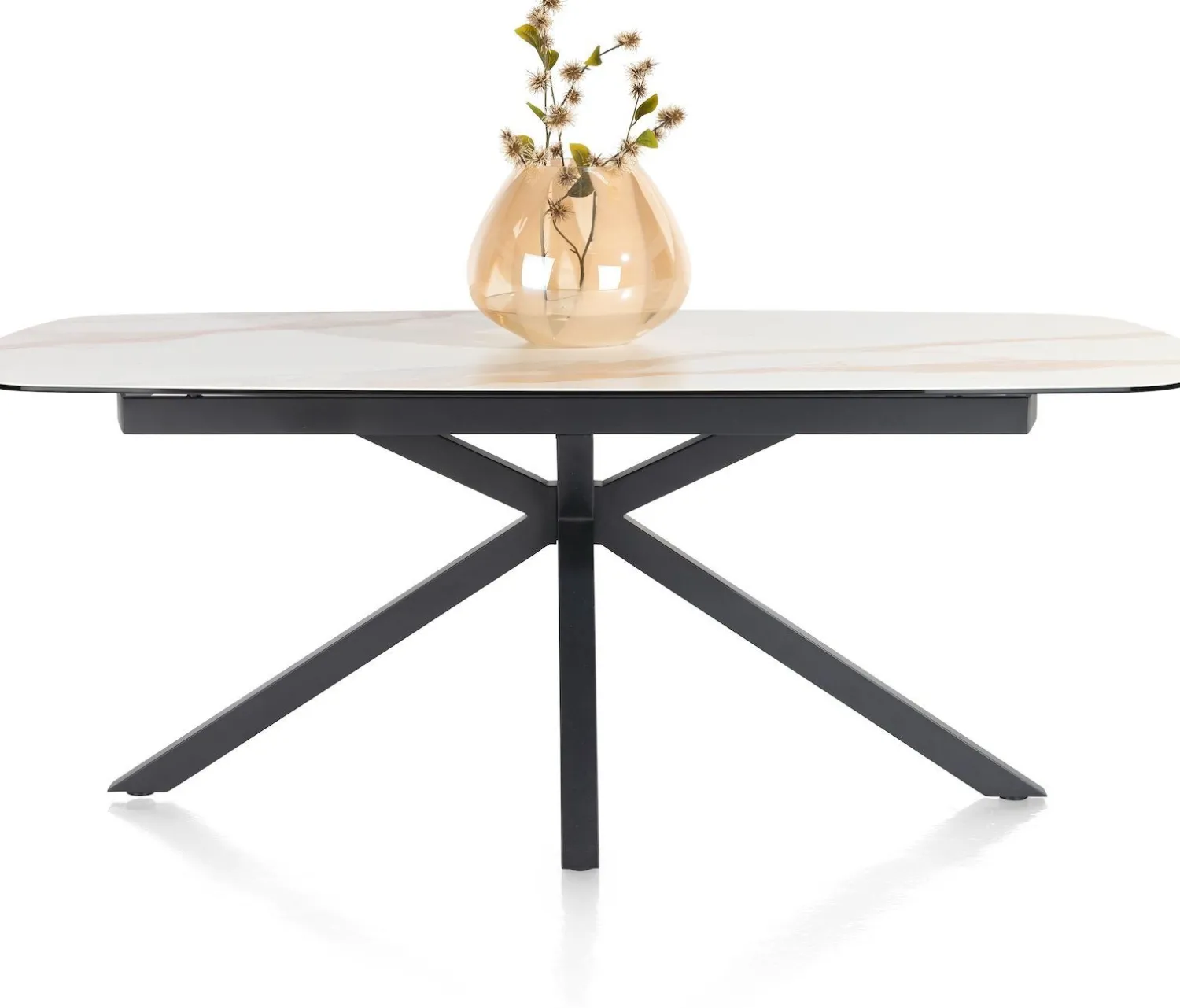 Ovale Eettafels-XOOON Montello Eettafel Wit