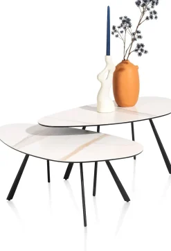 Organische Salontafels-XOOON Montello Salontafel Wit