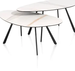 Organische Salontafels-XOOON Montello Salontafel Wit