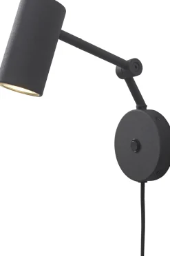 Industriële Wandlampen|Wandlampen-It's about RoMi Montreux Wandlamp Black