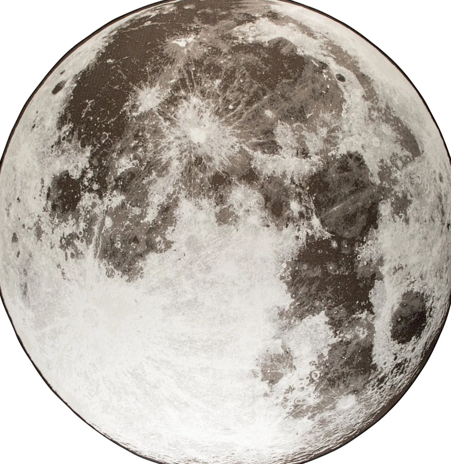 Vloerkleden|Ronde Vloerkleden-Zuiver Moon Vloerkleed Stone Grey