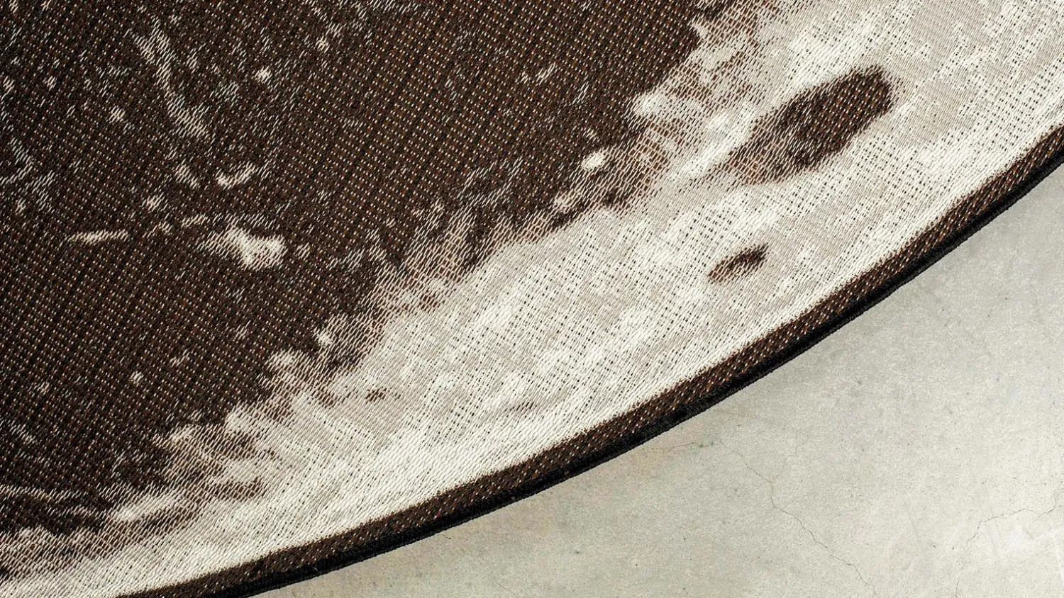 Vloerkleden|Ronde Vloerkleden-Zuiver Moon Vloerkleed Stone Grey