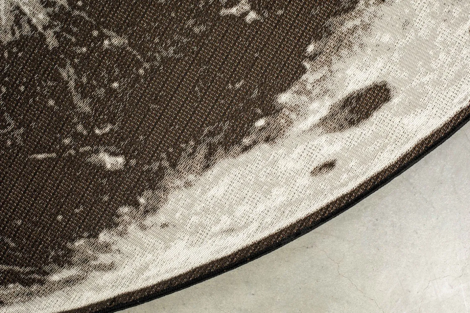 Vloerkleden|Ronde Vloerkleden-Zuiver Moon Vloerkleed Stone Grey