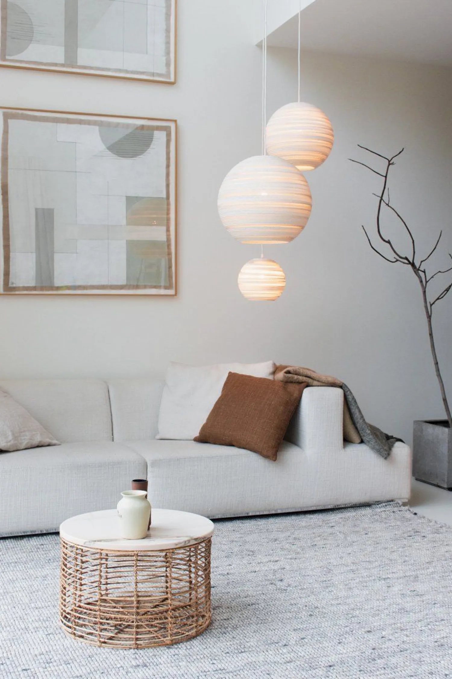 Hanglampen|Hanglampen-Graypants Moon Hanglamp White