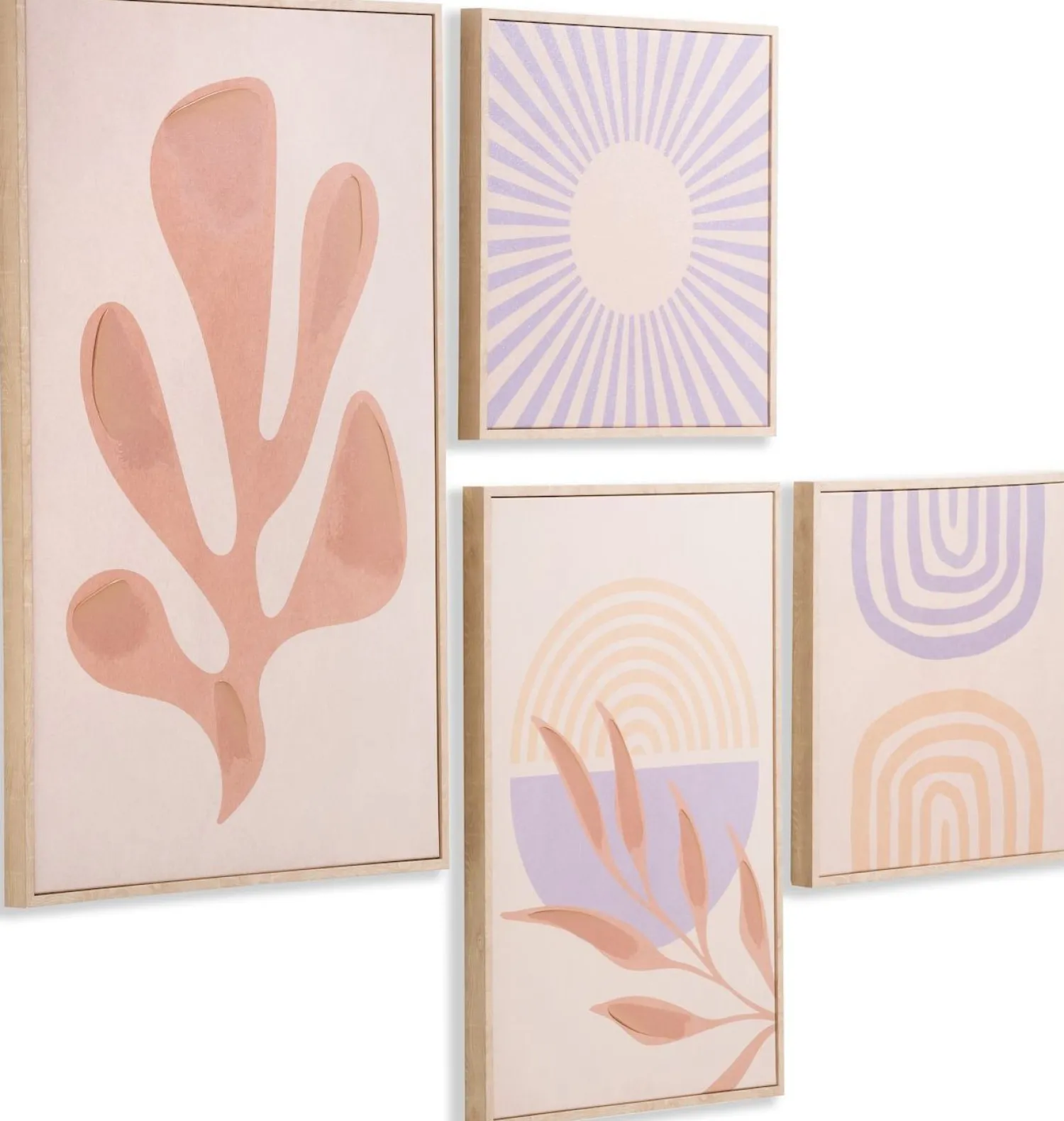 Wanddecoraties-COCO maison Moos Set 4 Wanddecoratie Multi