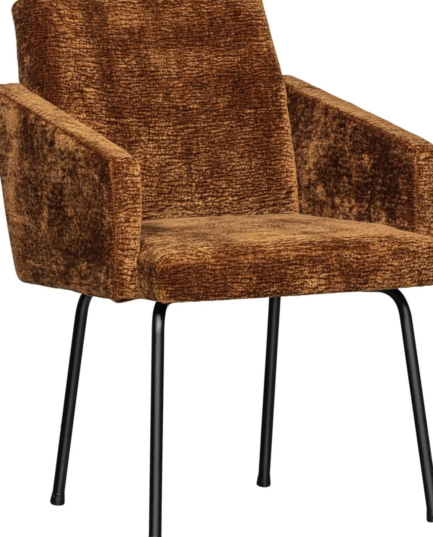 Eetkamerstoelen Met Armleuning-WOOOD Mount Eetkamerstoel Mid Brown