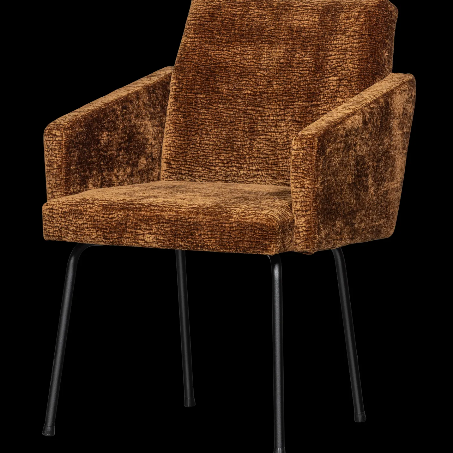 Eetkamerstoelen Met Armleuning-WOOOD Mount Eetkamerstoel Mid Brown