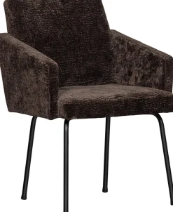 Eetkamerstoelen Met Armleuning-WOOOD Mount Eetkamerstoel Dark Brown