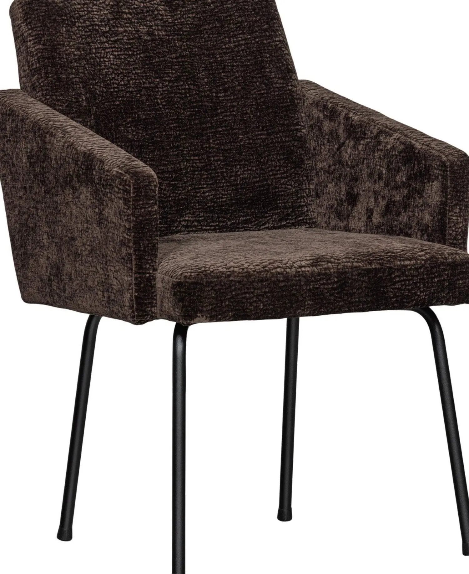 Eetkamerstoelen Met Armleuning-WOOOD Mount Eetkamerstoel Dark Brown