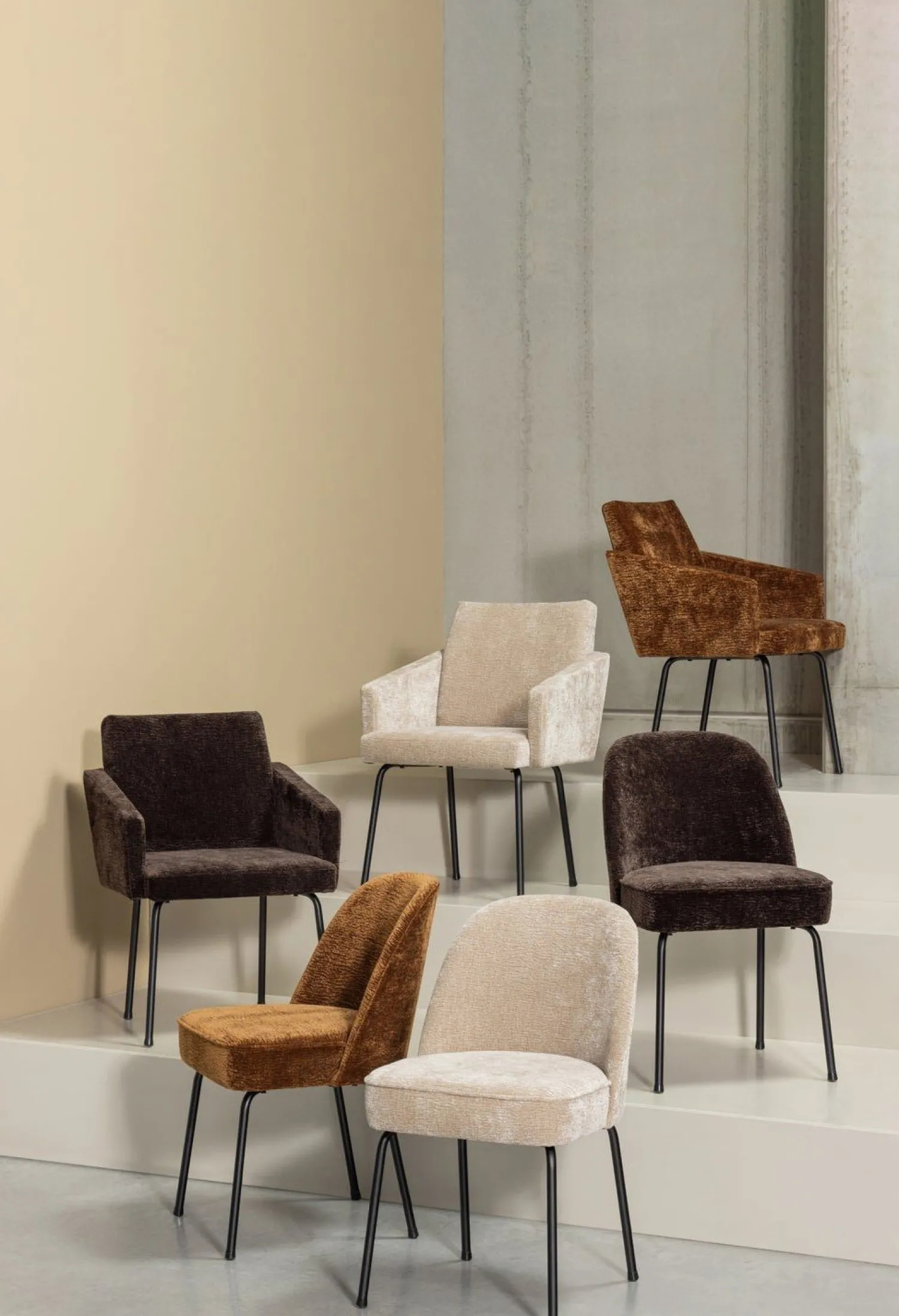 Eetkamerstoelen Met Armleuning-WOOOD Mount Eetkamerstoel Dark Brown