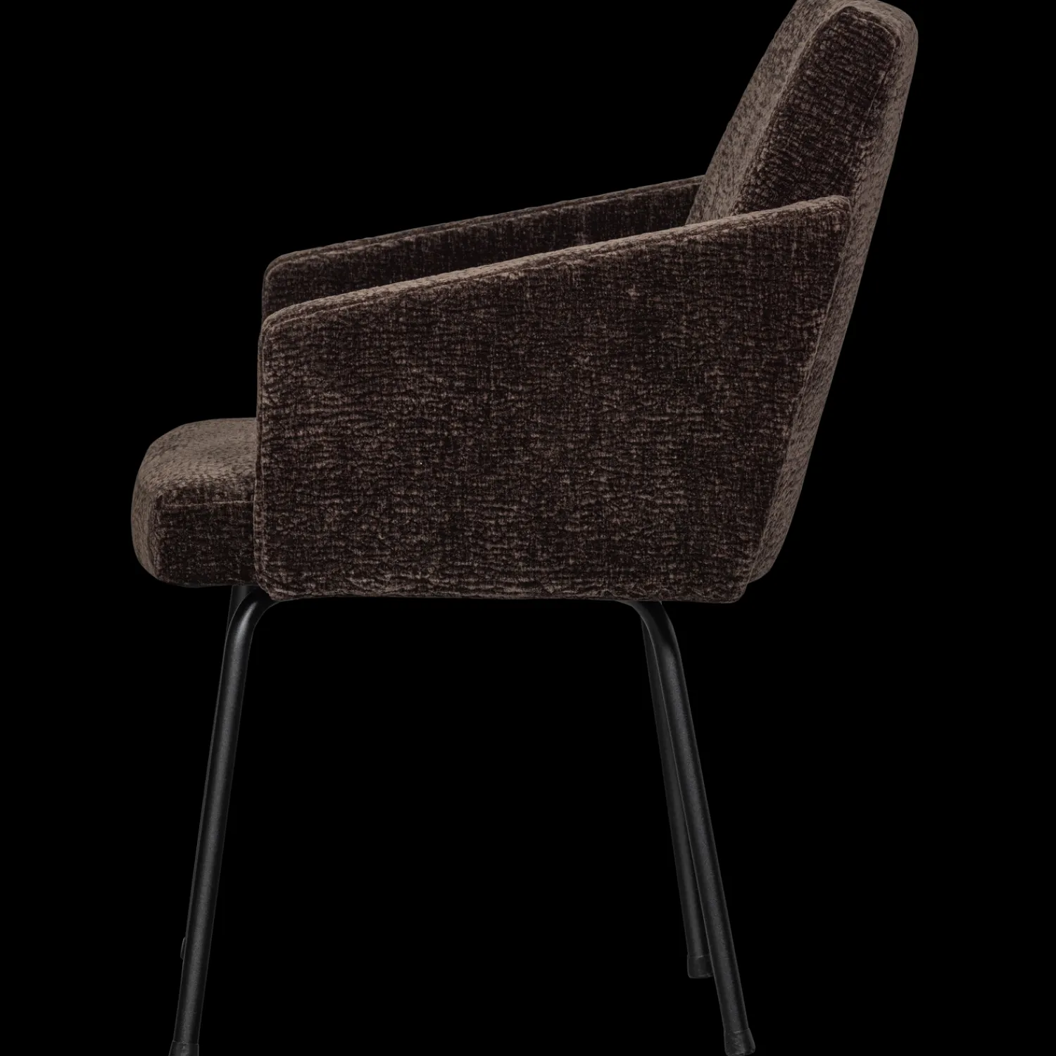 Eetkamerstoelen Met Armleuning-WOOOD Mount Eetkamerstoel Dark Brown