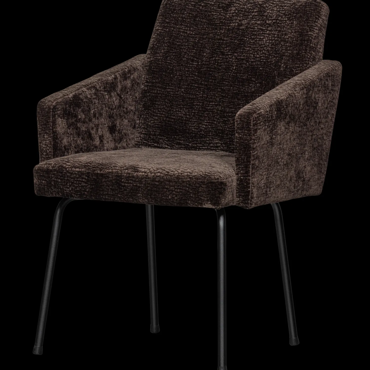 Eetkamerstoelen Met Armleuning-WOOOD Mount Eetkamerstoel Dark Brown