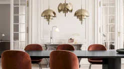Design Hanglampen|Design Hanglampen-GUBI Multi-Lite Hanglamp Shiny Brass
