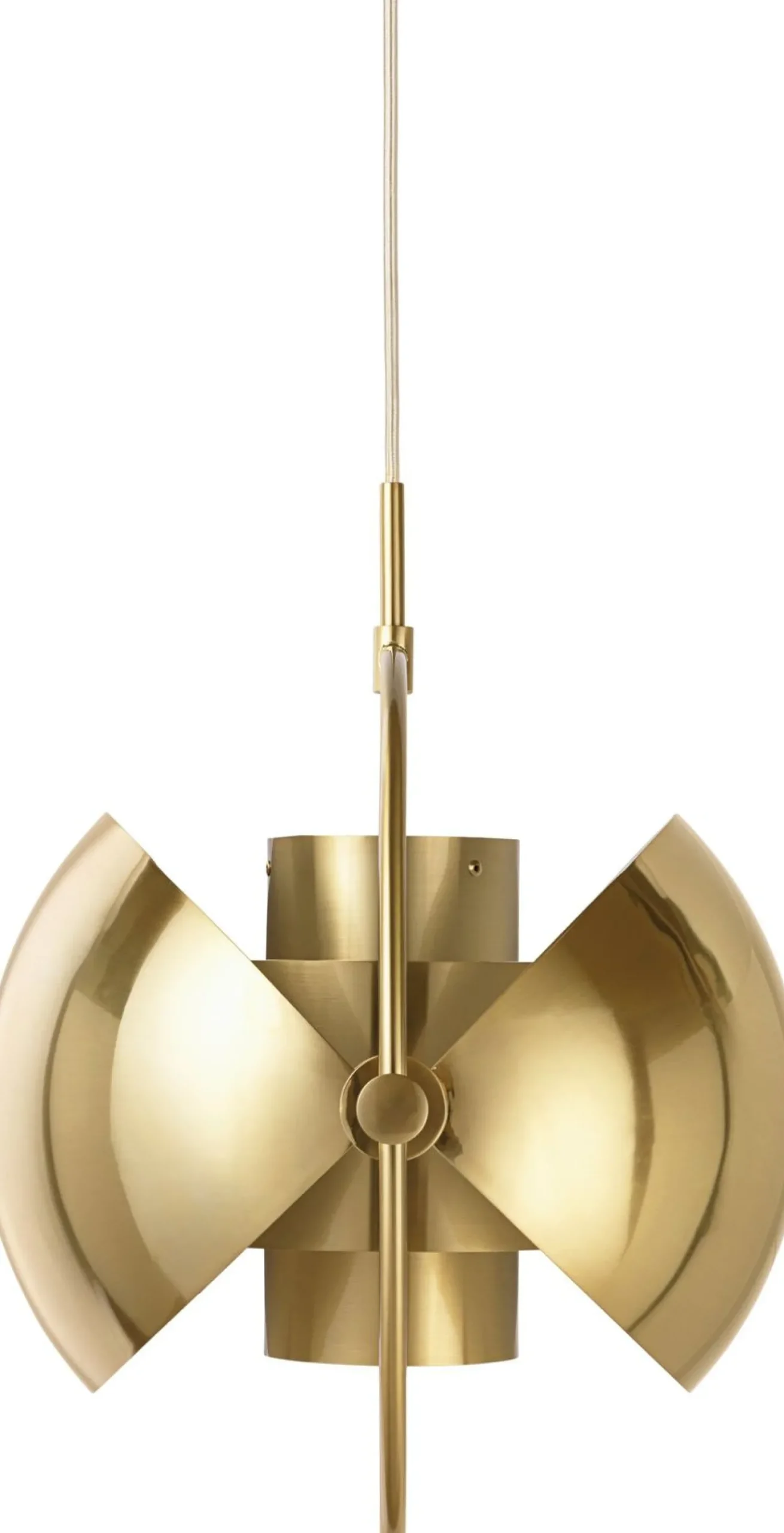 Design Hanglampen|Design Hanglampen-GUBI Multi-Lite Hanglamp Shiny Brass