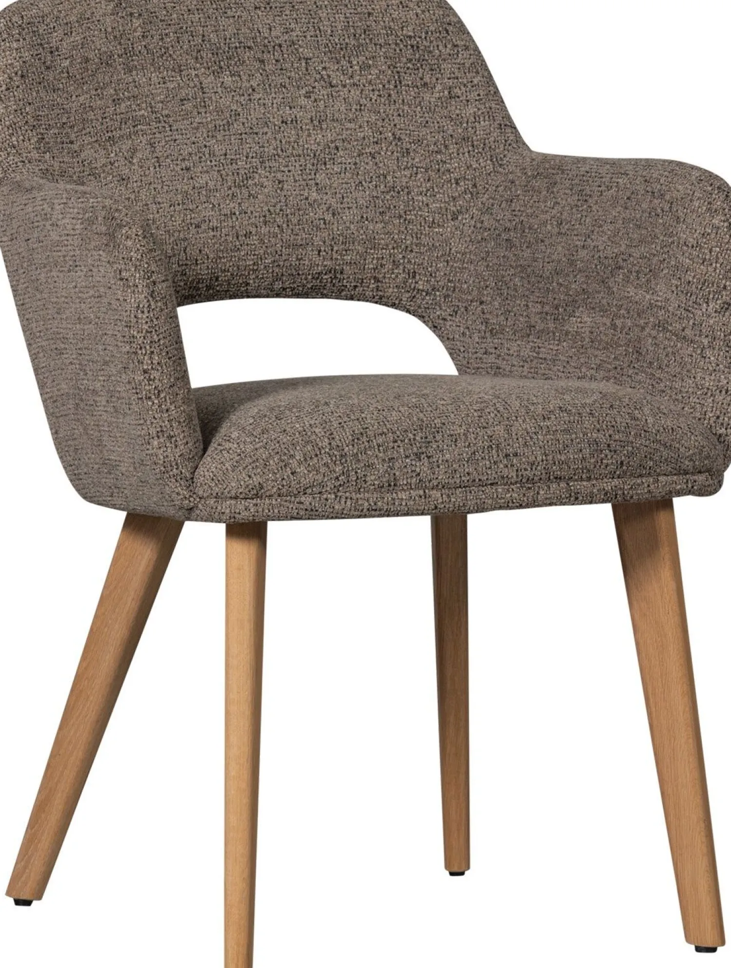 Eetkamerstoelen Met Armleuning-WOOOD Murat Eetkamerstoel Taupe